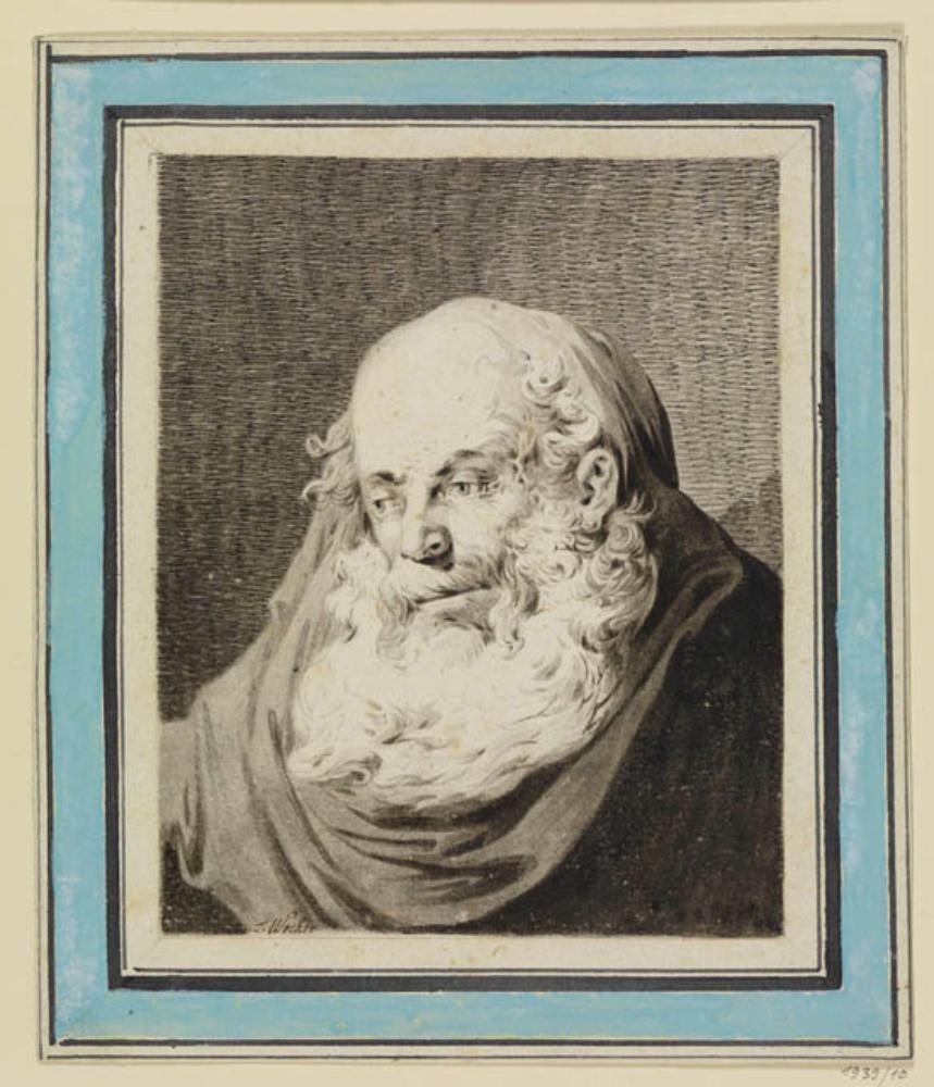Tiberius Dominikus Wocher - Bildnis eines bärtigen Mönchs