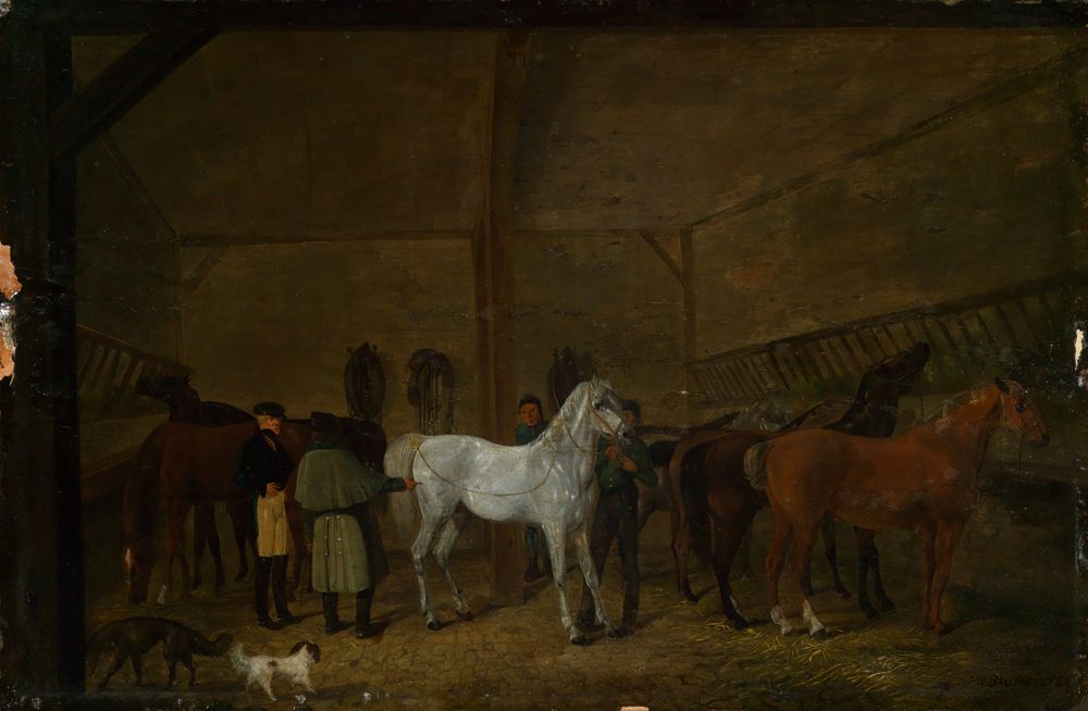 Johann Wilhelm Baumeister - Pferdestall