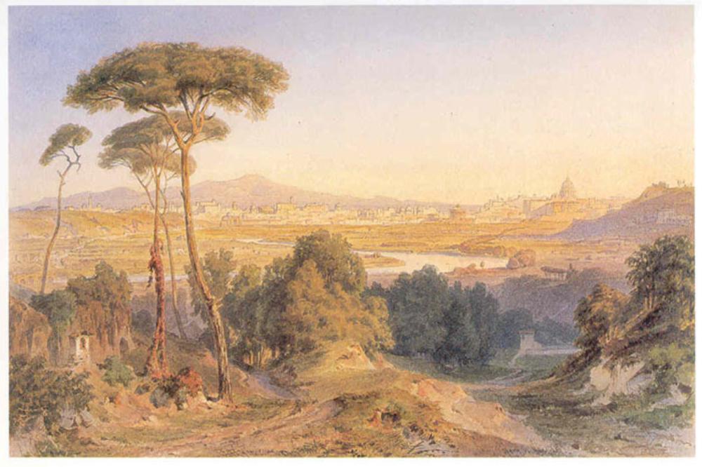 Karl Lindemann-Frommel - Blick vom Monte Mario auf Rom