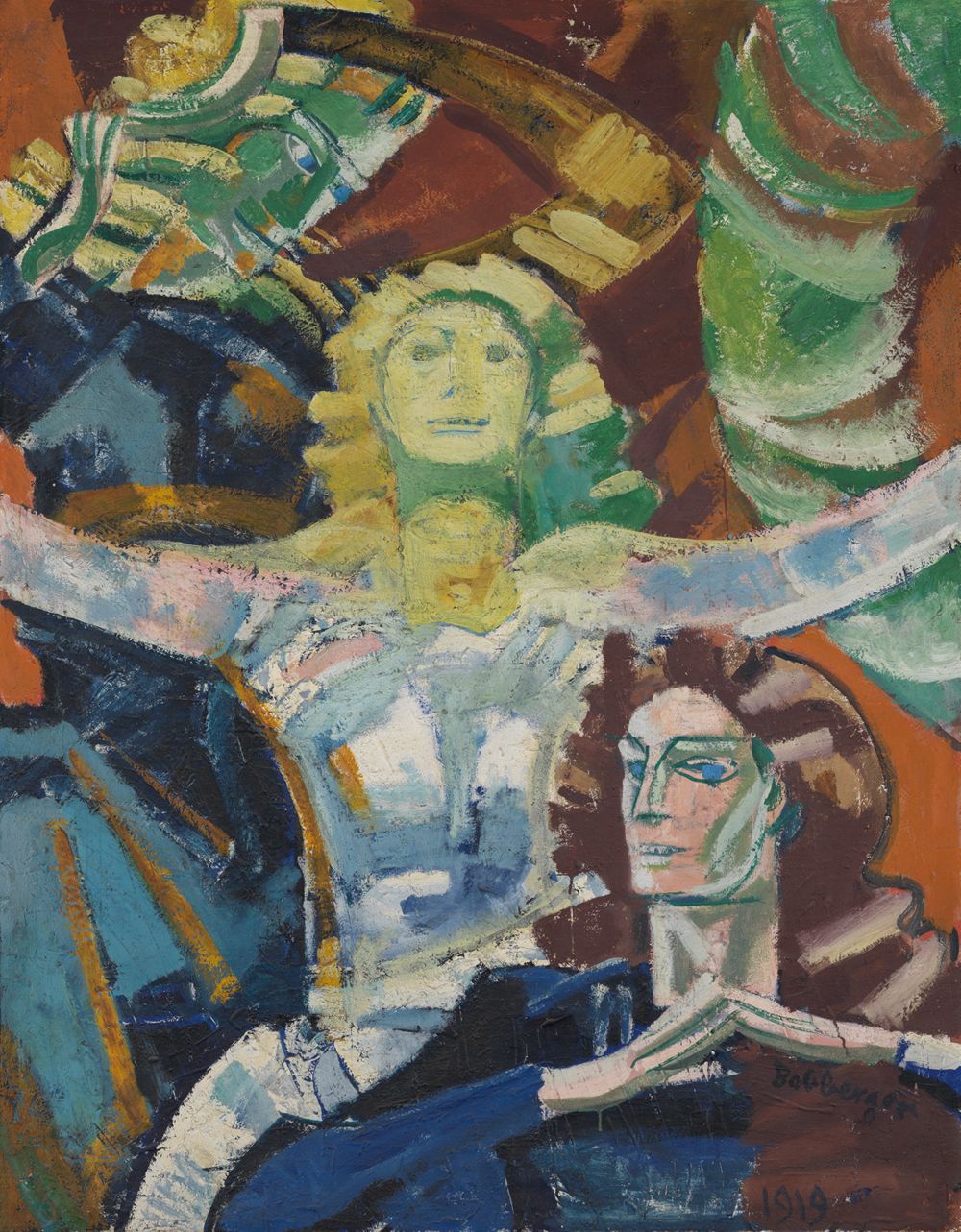August Babberger - Drei Frauen, Studie