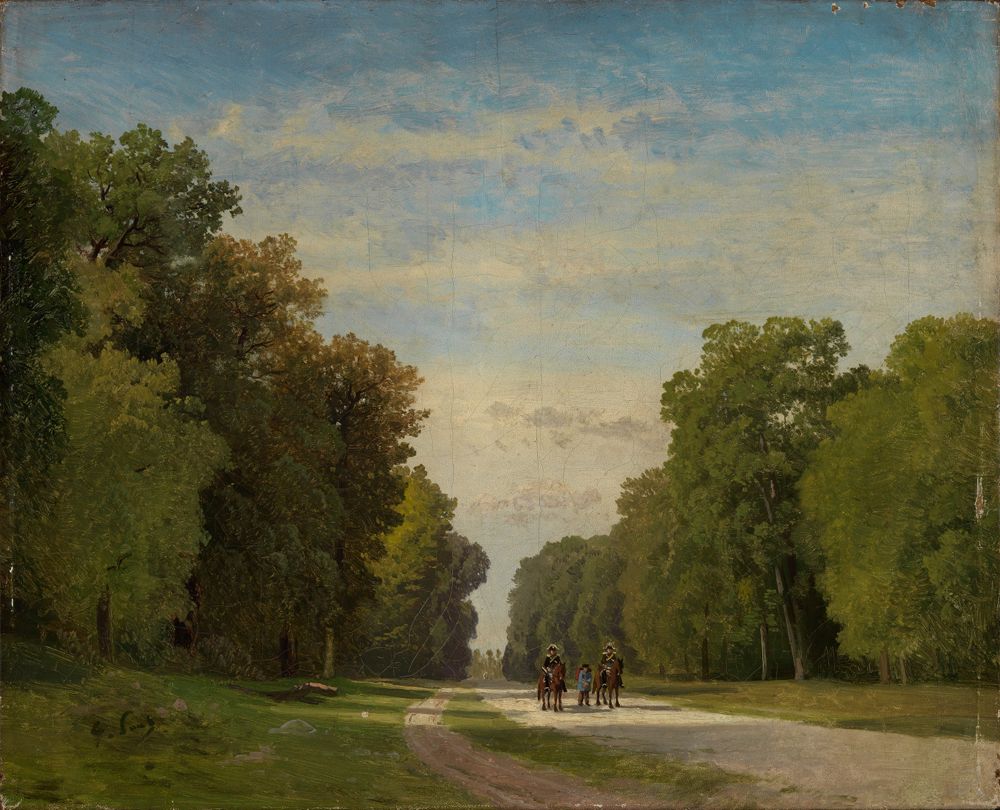 Georg Eduard Otto Saal - Allee bei Fontainebleau