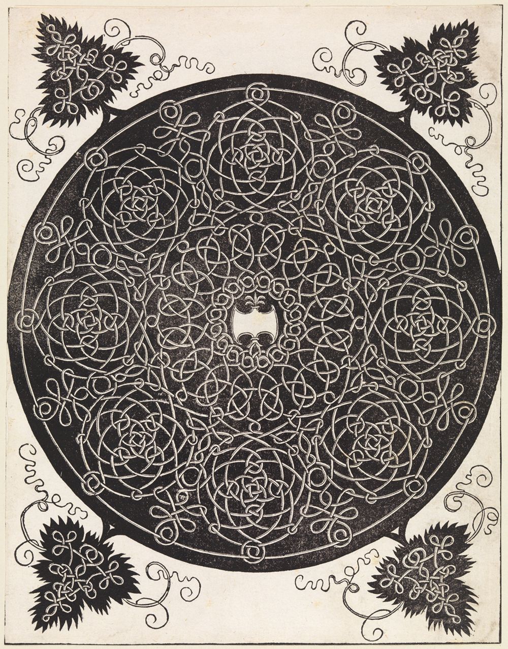 Albrecht Dürer - Knoten mit acht Geflechten und weißem oblongen Schildchen