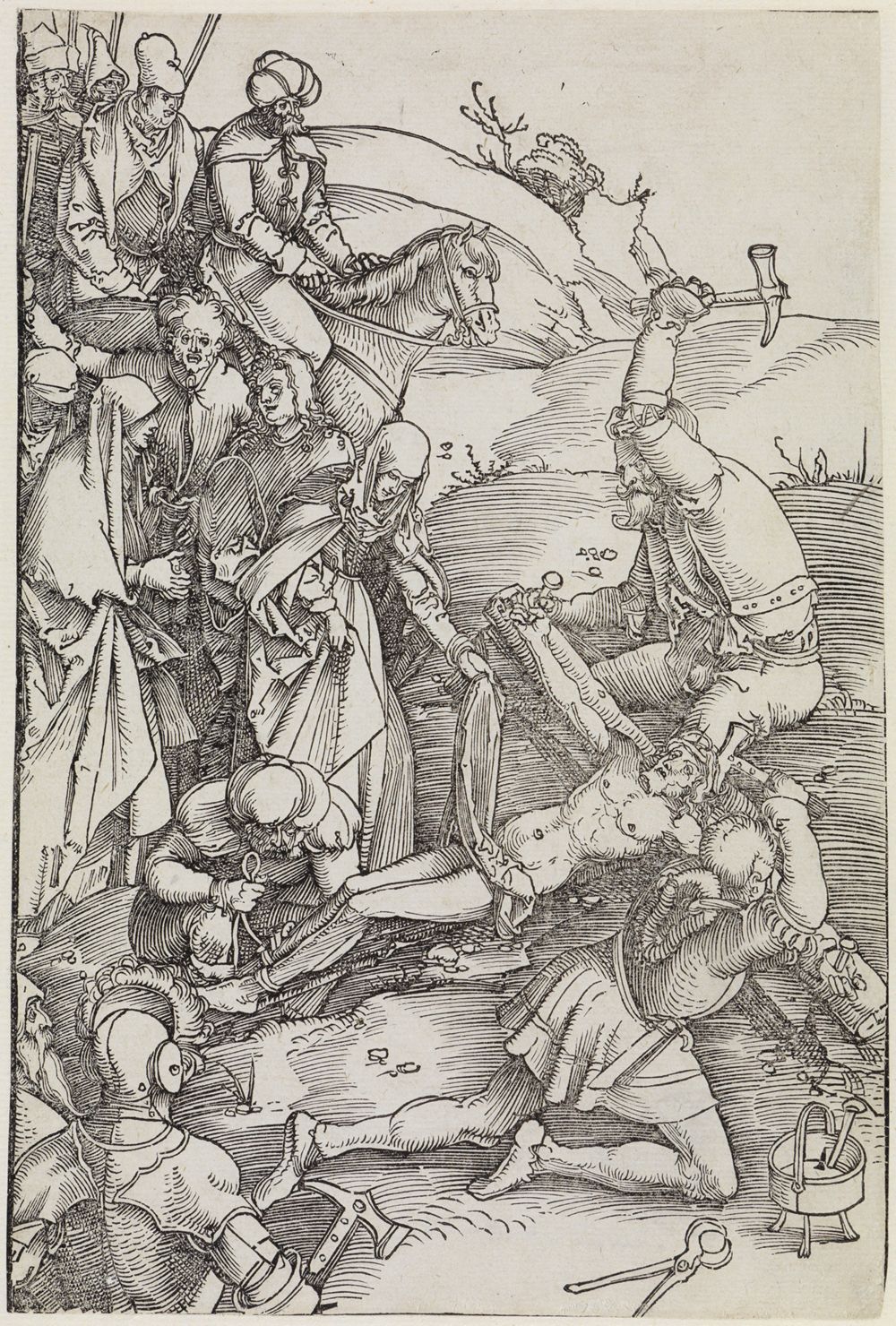 Hans Baldung - Kreuz-Aufnagelung