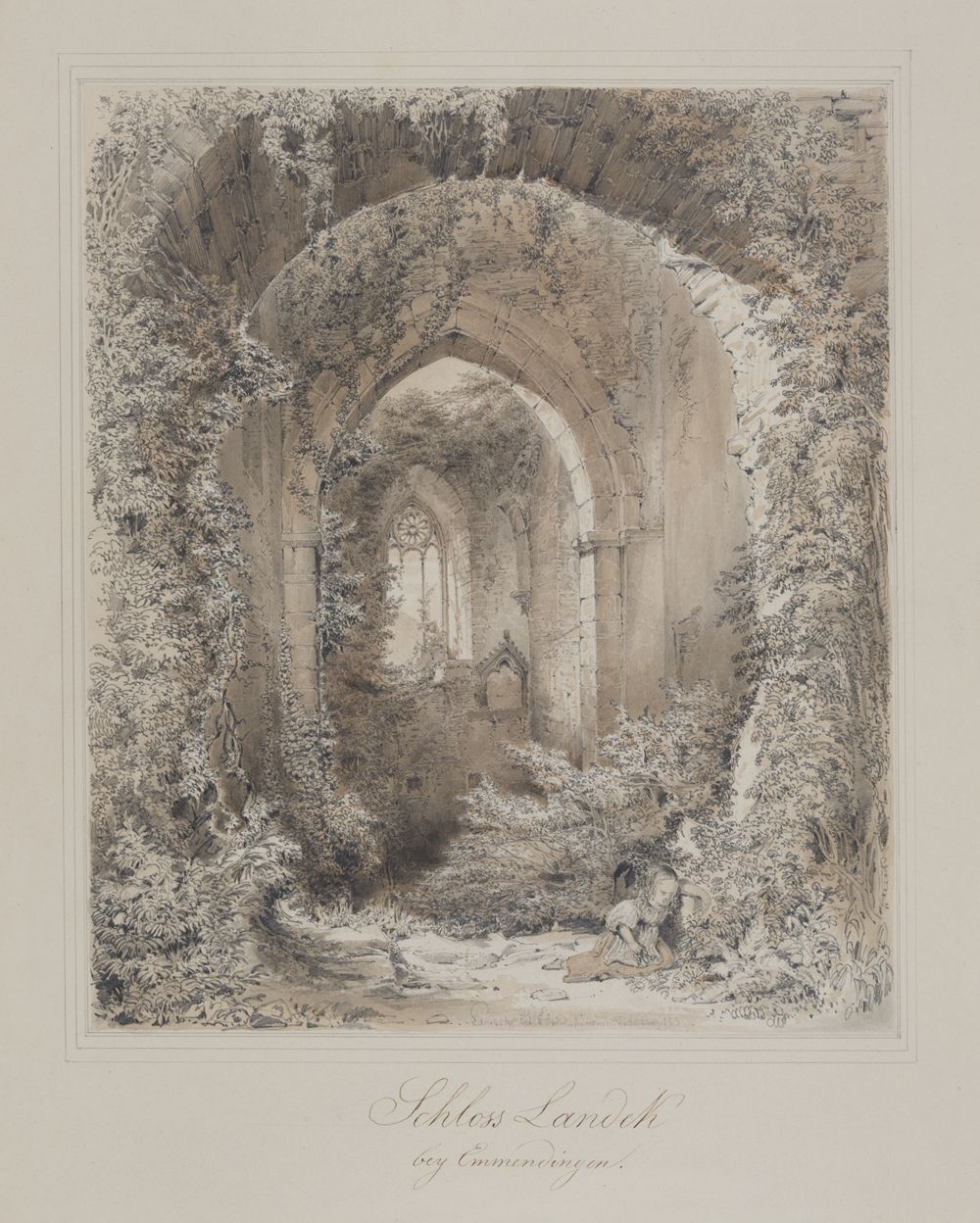 Carl Ludwig Frommel - Im Innern der Burg Landeck bei Emmendingen