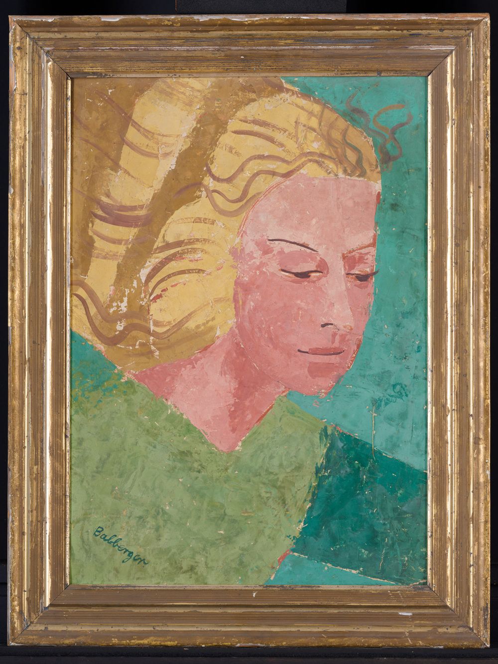 August Babberger - Mädchenkopf (Studienkopf II )