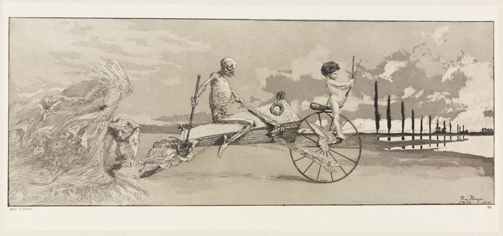 Max Klinger - Amor, Tod und Jenseits (Intermezzi, Opus IV, Blatt 12)