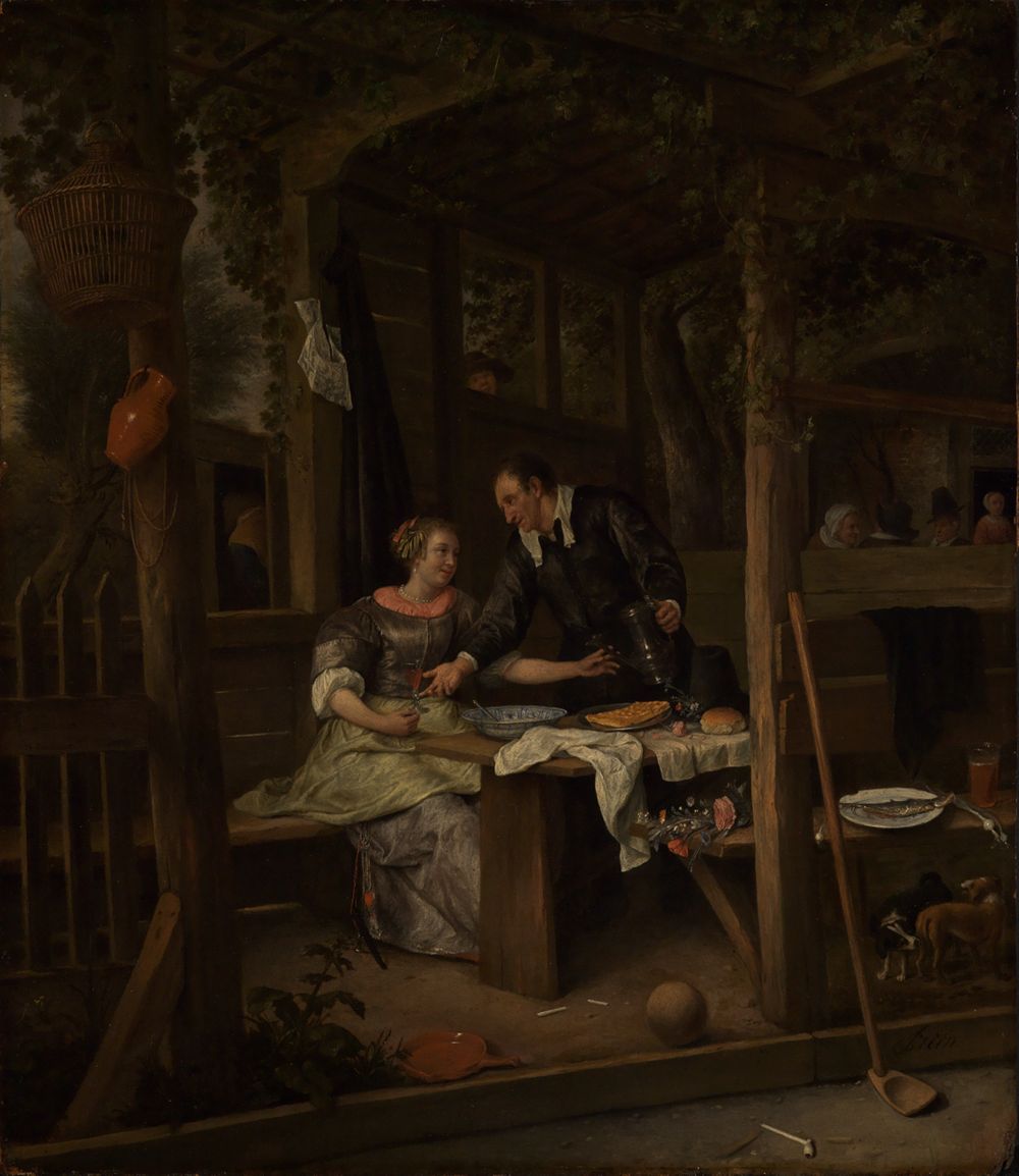 Jan Steen - Im Wirtshausgarten