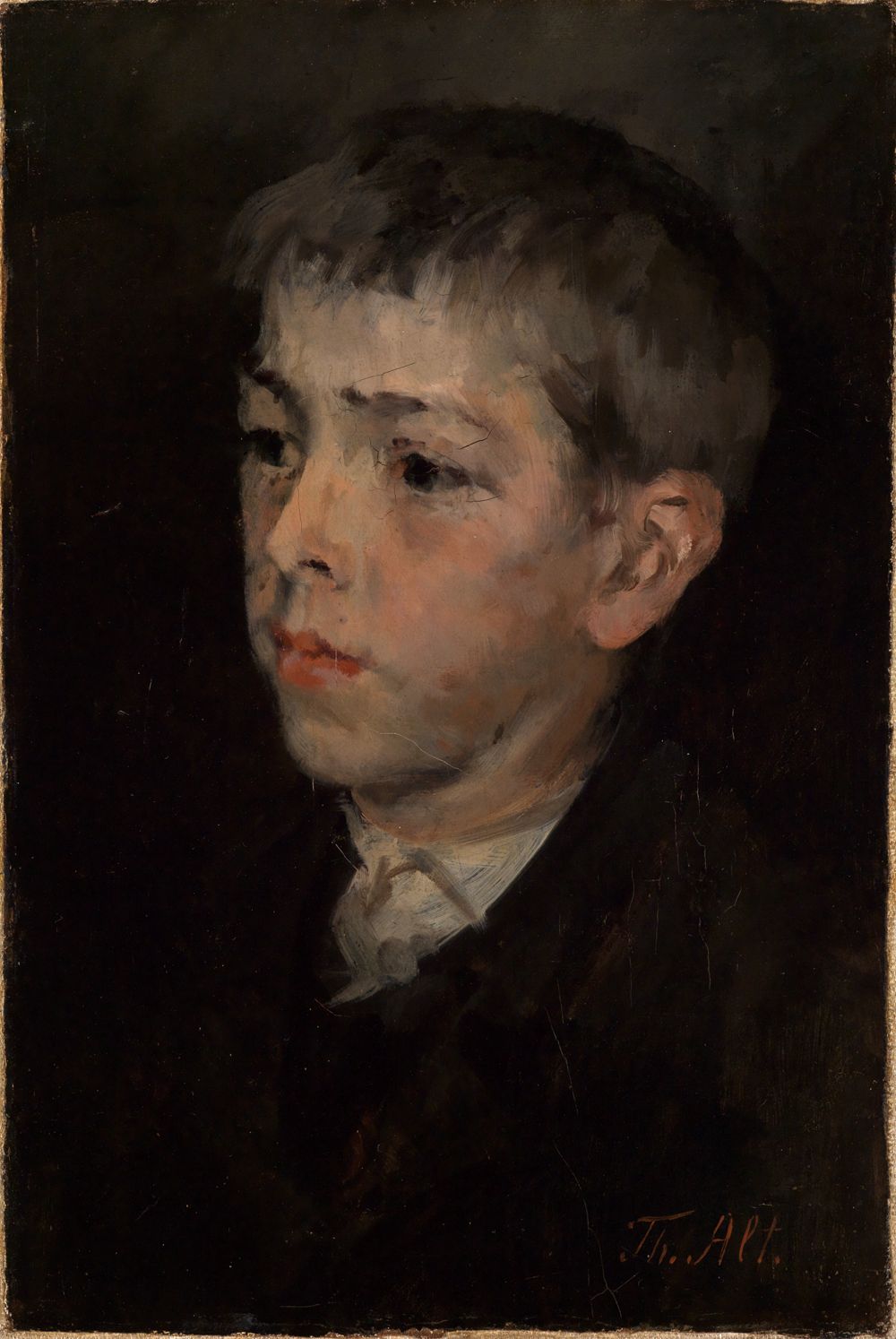 Theodor Alt - Bildnis eines Knaben