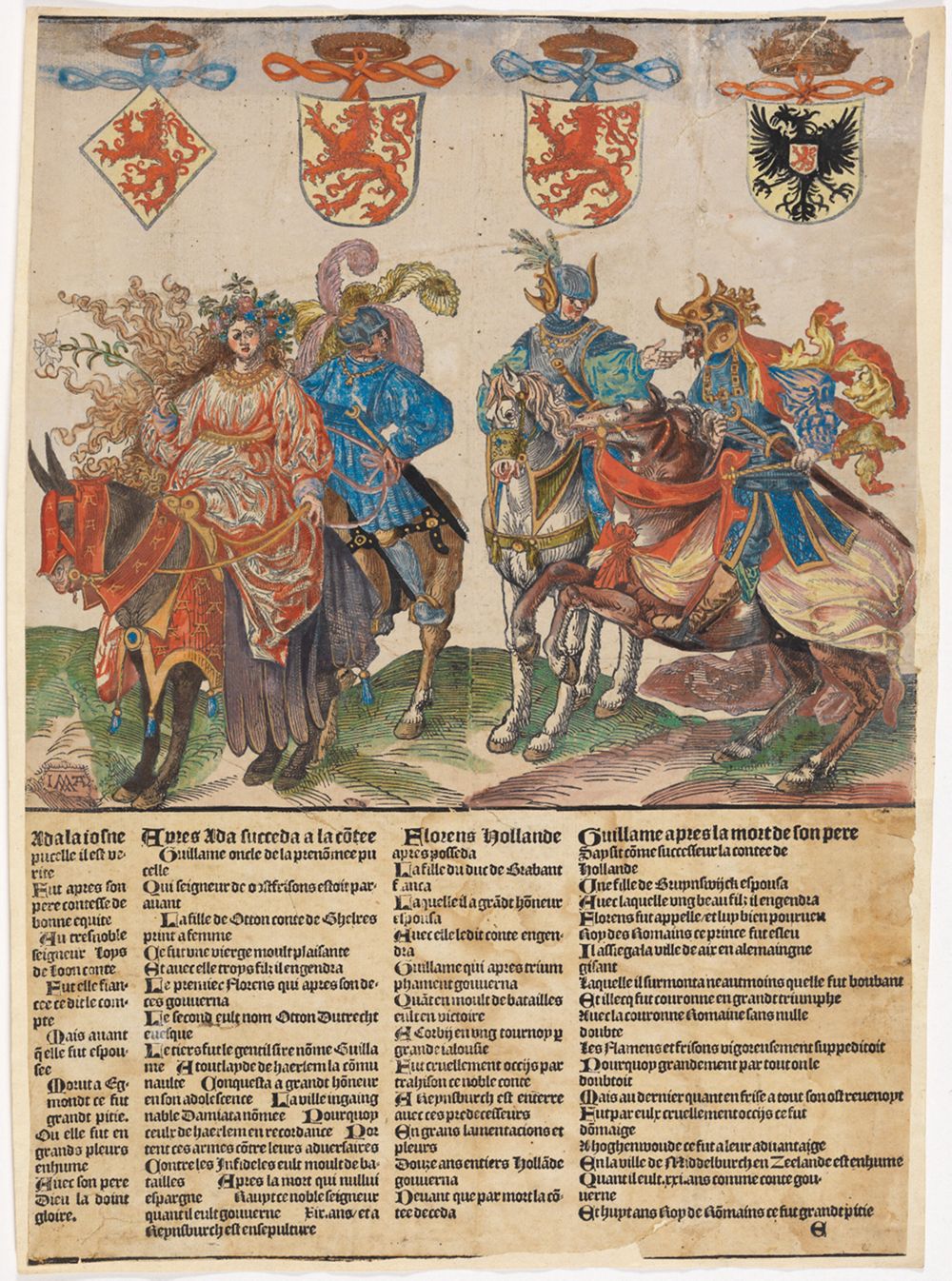 Jacob Cornelisz. van Oostsanen - Ada, Wilhelm I, Floris IV, Wilhelm II