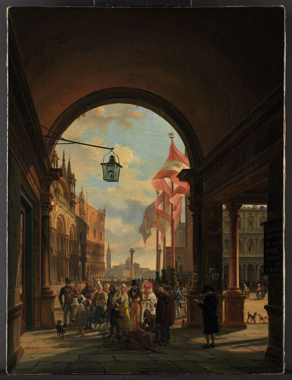 Giovanni Migliara - Die Piazetta in Venedig