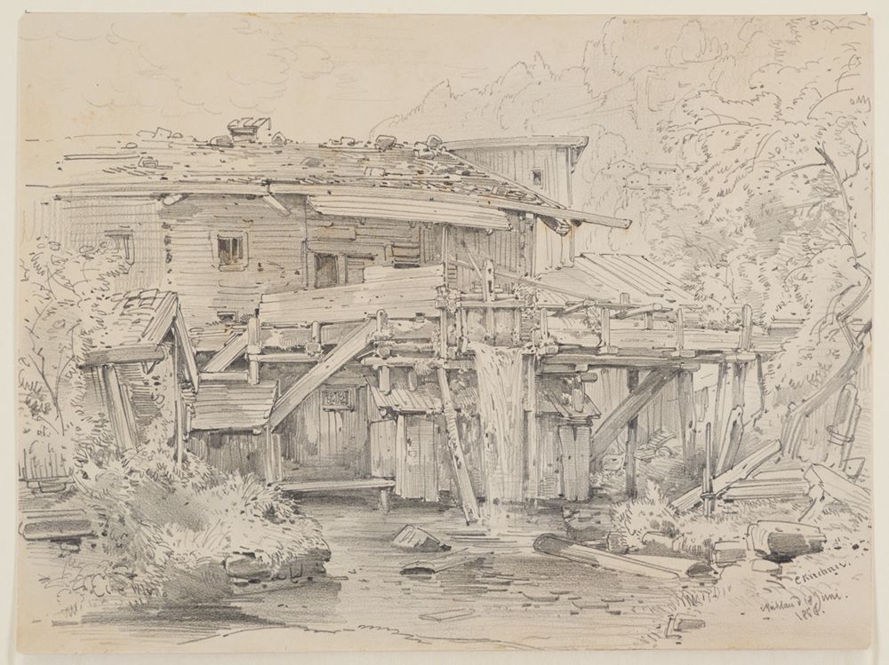 Albert Emil Kirchner - Alte Mühle in Mühlau