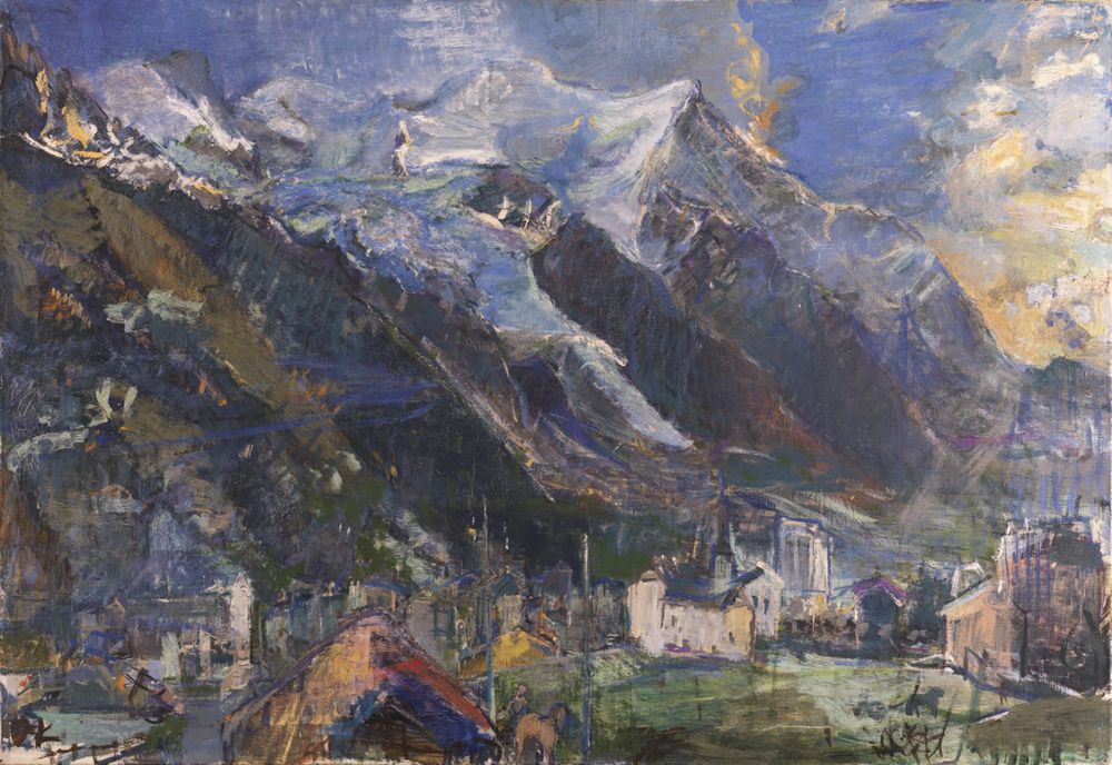 Oskar Kokoschka - Der Montblanc bei Chamonix