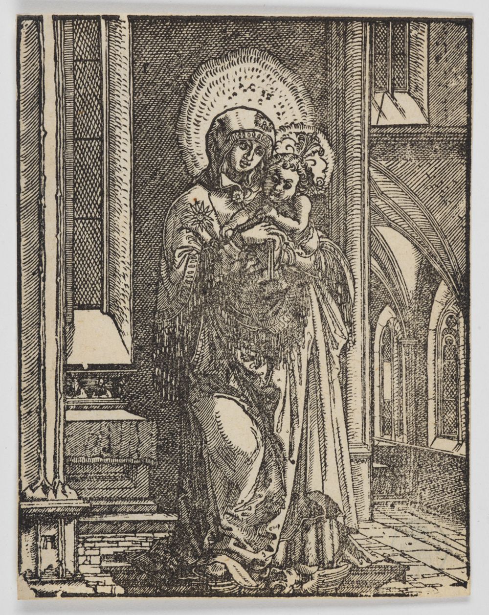 Albrecht Altdorfer - Madonna in der Kirche