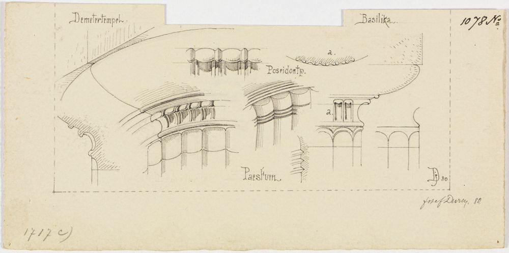 Josef Wilhelm Durm - Studien zu Kaneluren aus Paestum