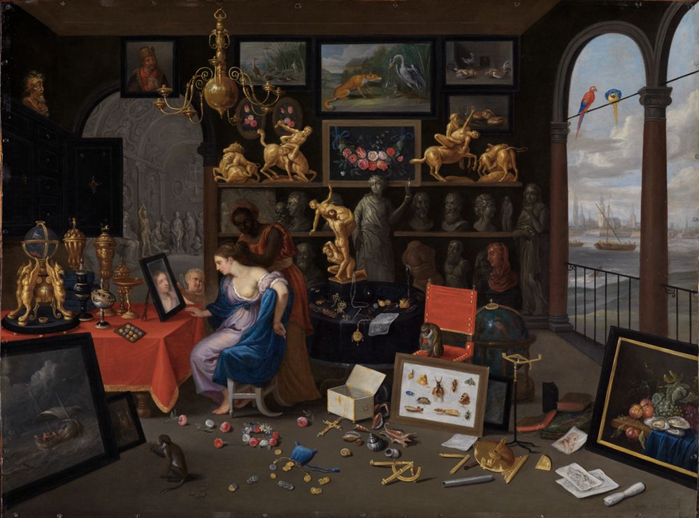 Jan van Kessel (1626) - Eine Kunstkammer mit Venus bei der Toilette