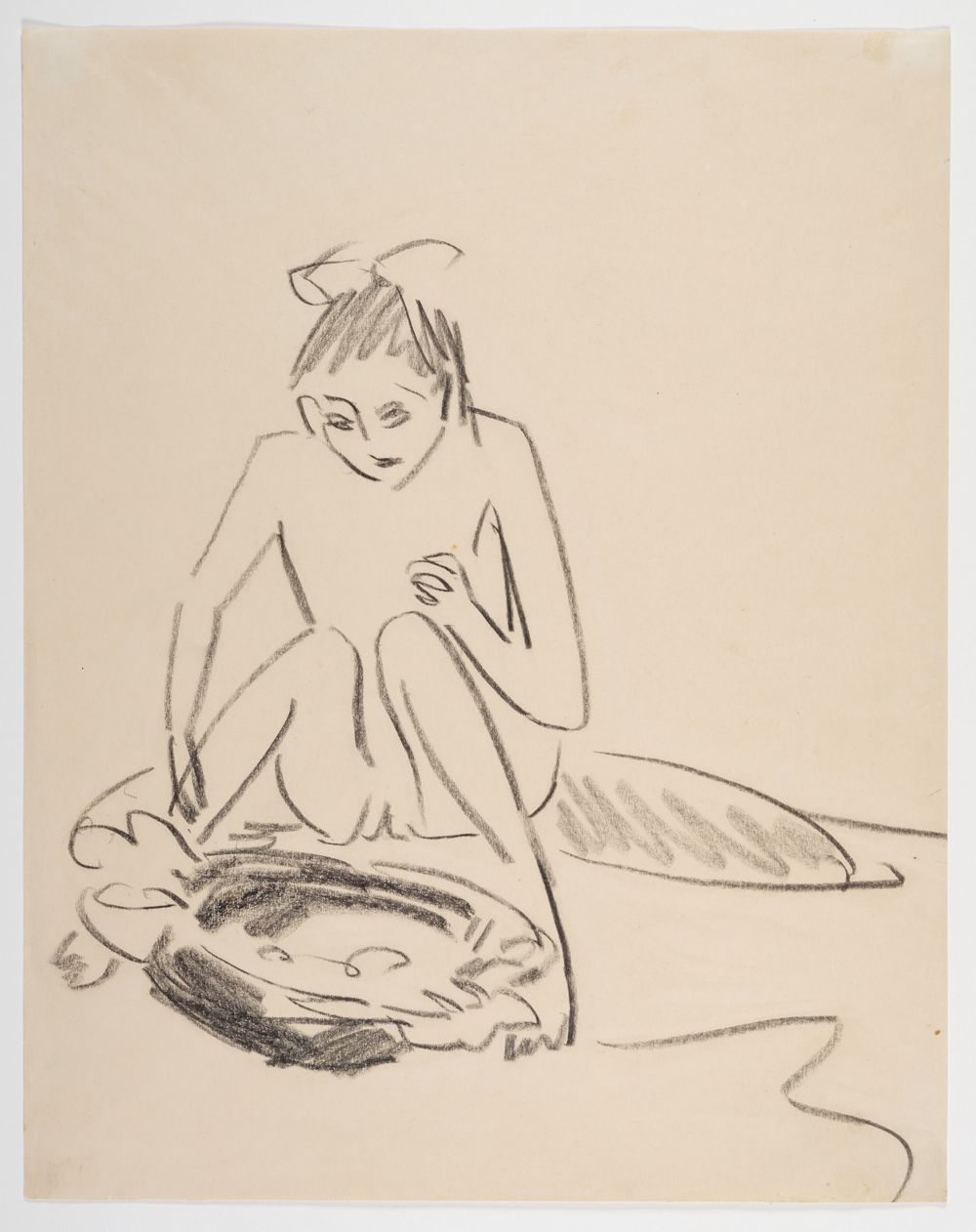 Ernst Ludwig Kirchner - Fränzi im Badetub