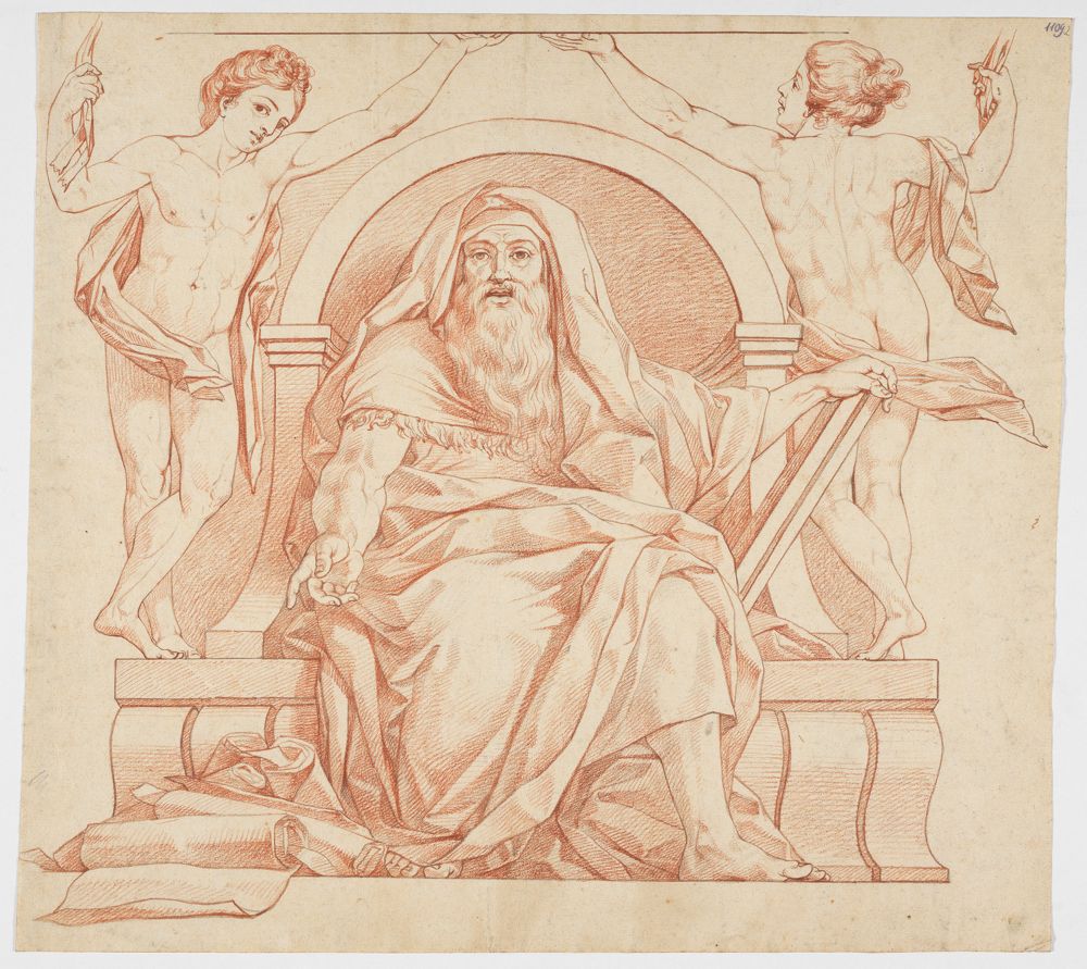 Philipp Jakob Becker - Moses, sitzend
