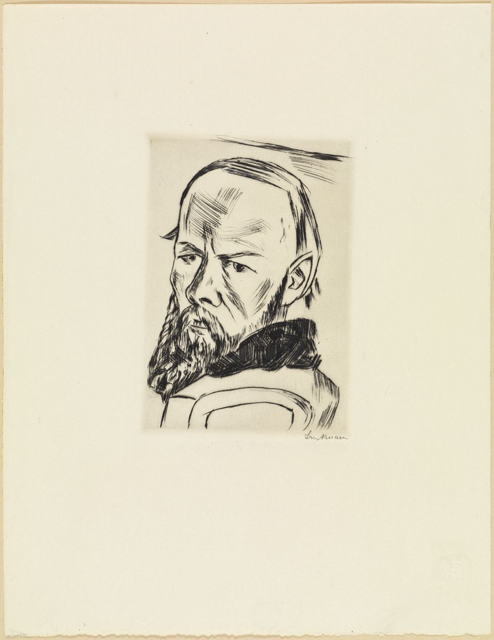 Max Beckmann - Bildnis Dostojewskis