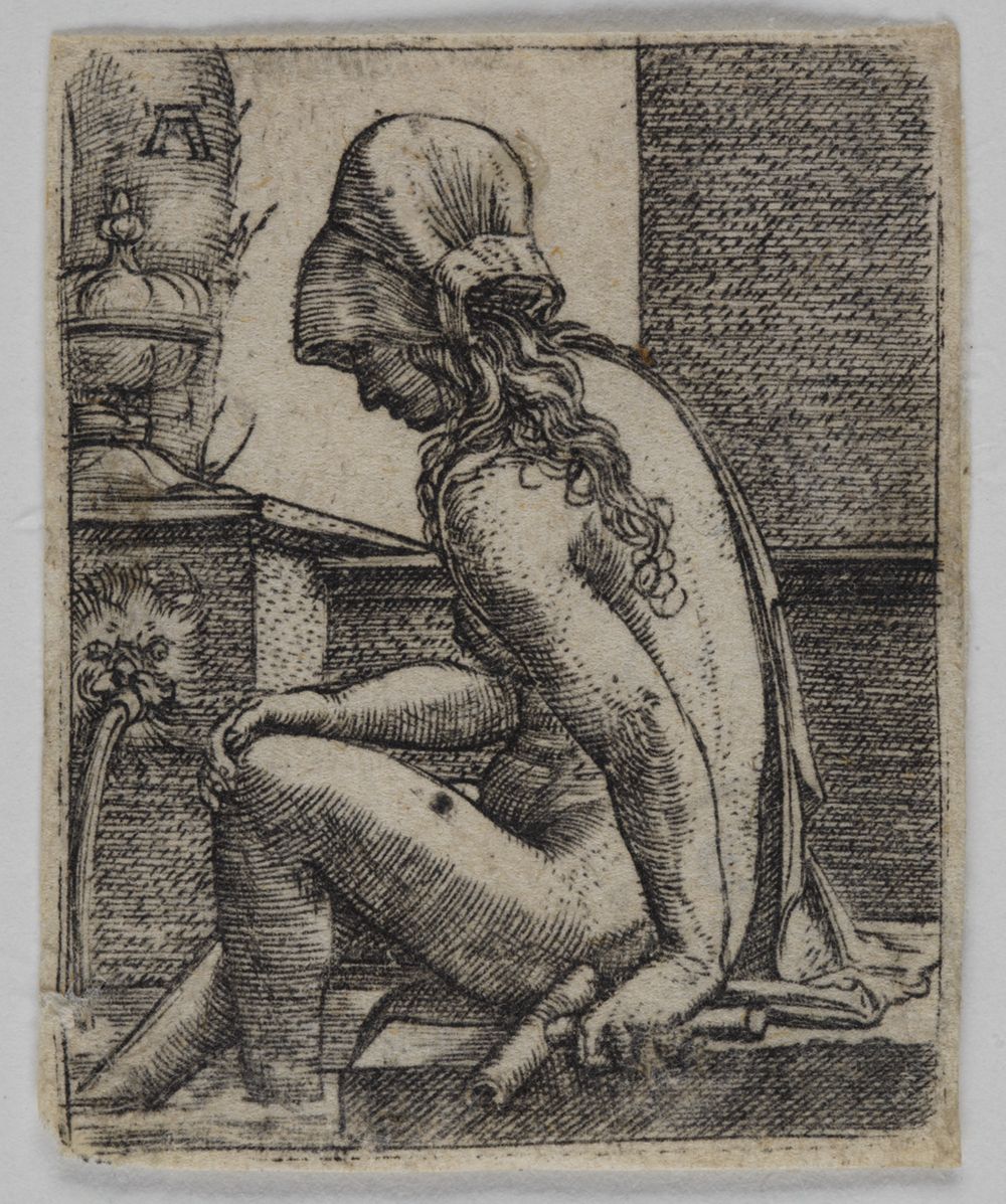 Albrecht Altdorfer - Frau im Bade