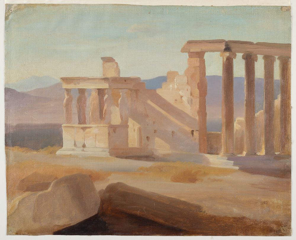 Wilhelm Klose - Blick auf das Erechtheion der Akropolis in Athen