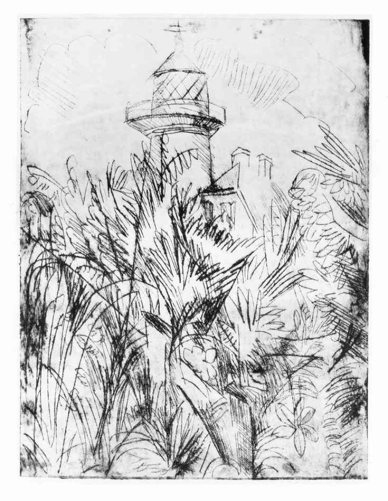 Ernst Ludwig Kirchner - Leuchtturm im Grünen