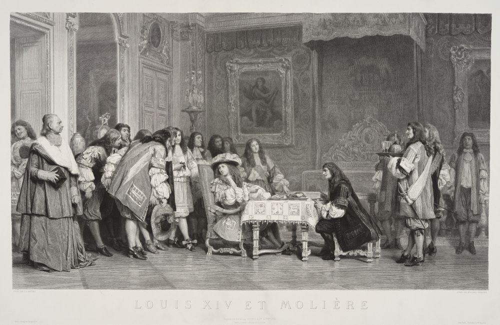 Edouard Girardet - Ludwig XIV und Molière