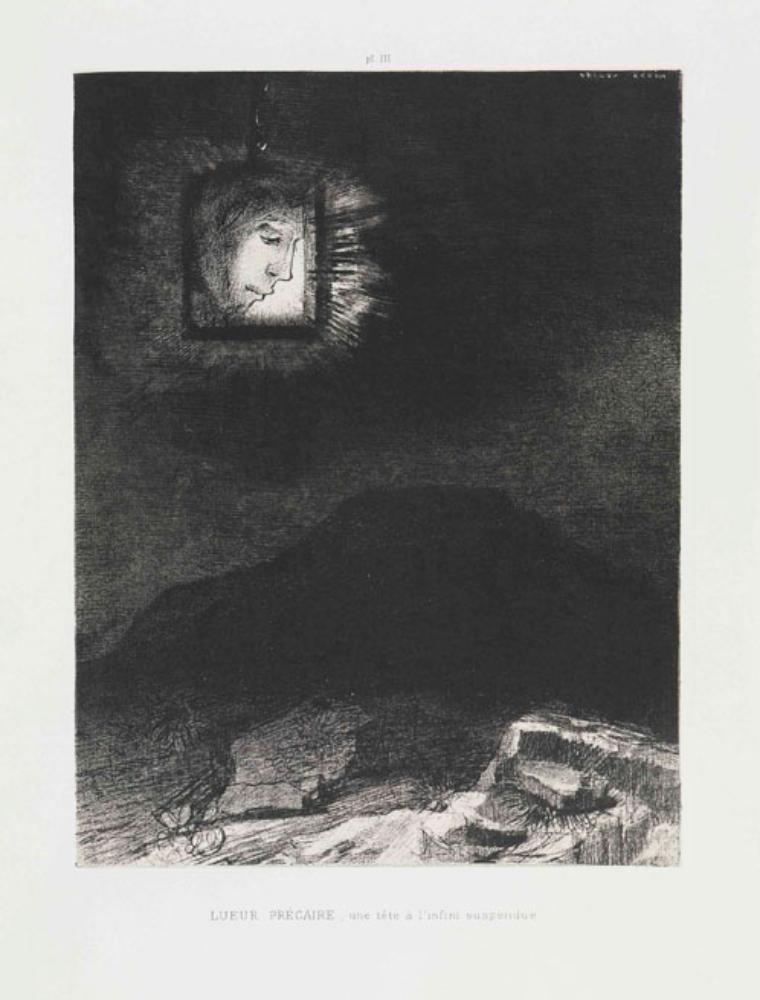 Odilon Redon - Lueur précaire ..., pl. 3