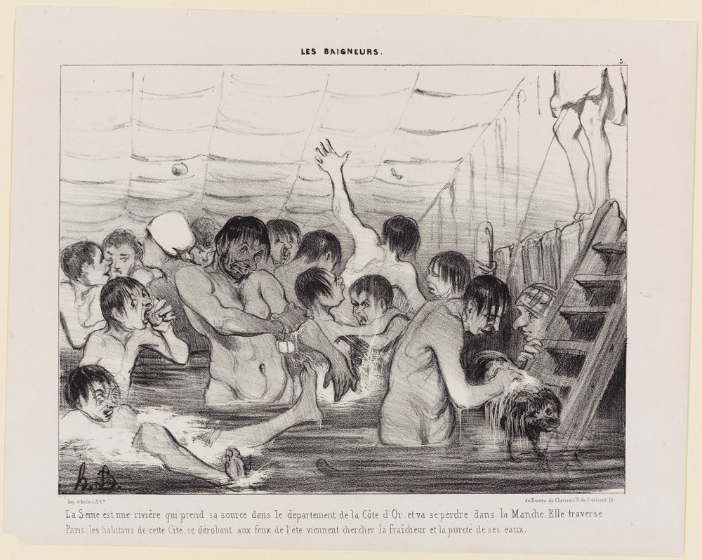 Honoré Daumier - Die Badenden (Les Baigneurs 4)