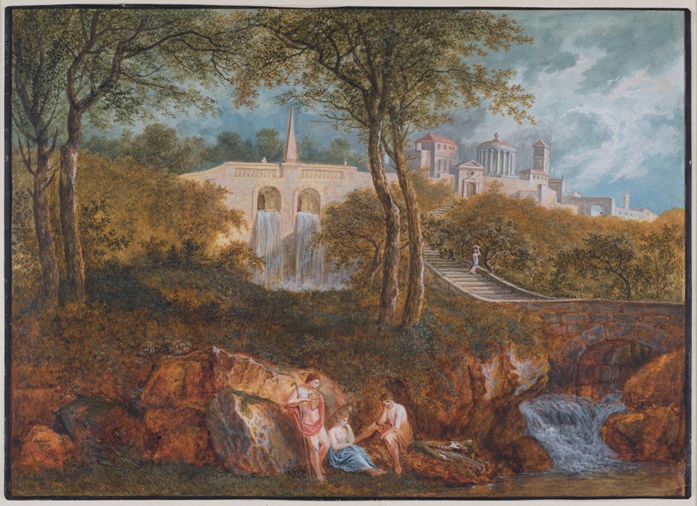 Salomon Gessner - Antikische Landschaft