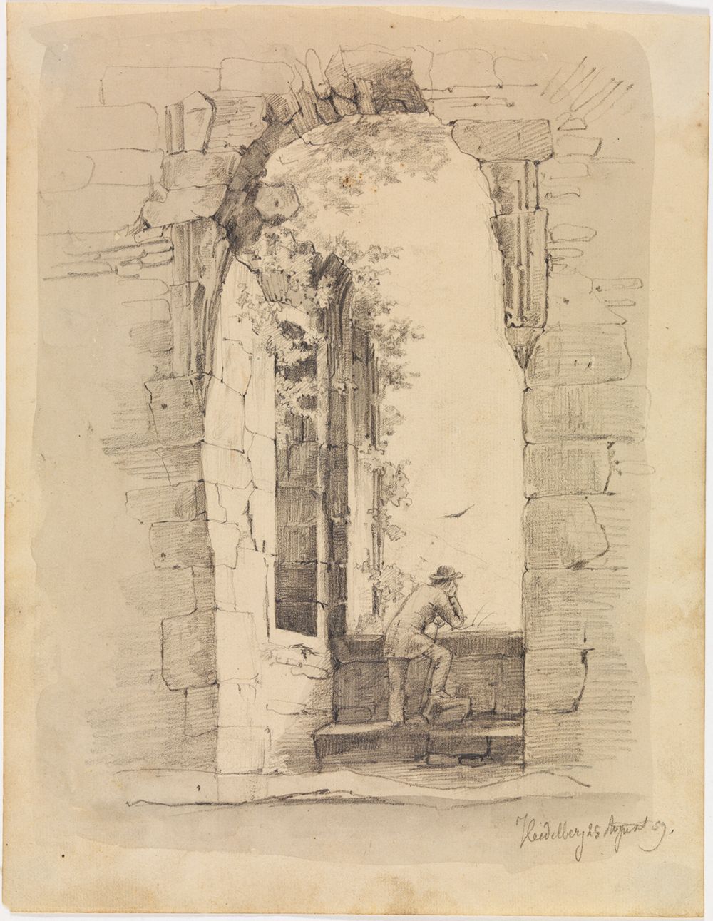 Eugen Bracht - Ausblick nach Osten aus dem Heidelberger Schloß