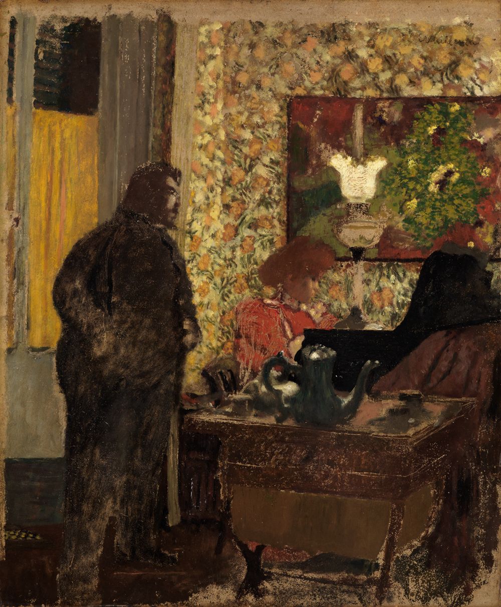 Édouard Vuillard - Interieur mit Misia Natanson am Klavier