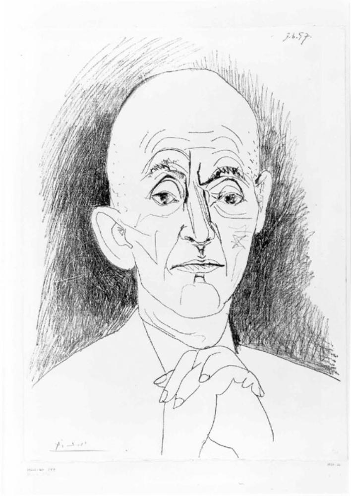 Pablo Picasso - Porträt D. H. Kahnweiler III