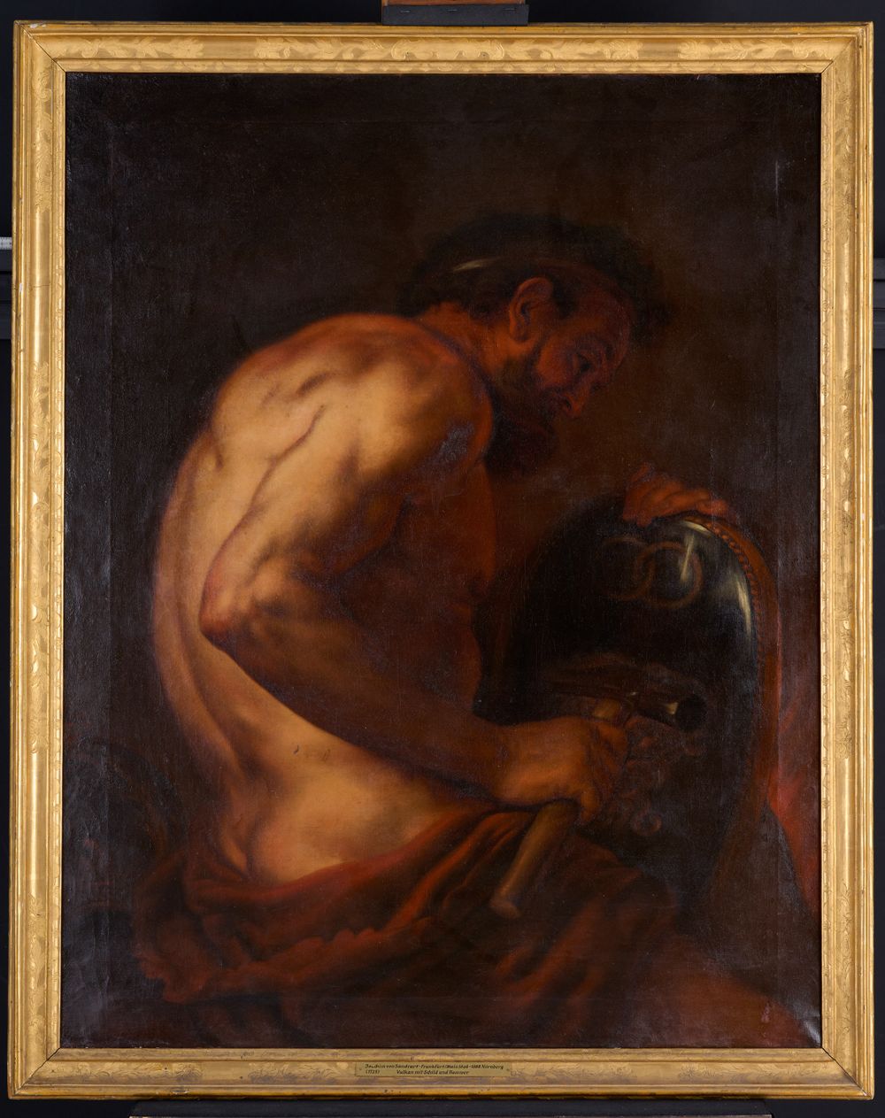 Joachim von Sandrart (1606) - Vulkan mit Schild und Hammer