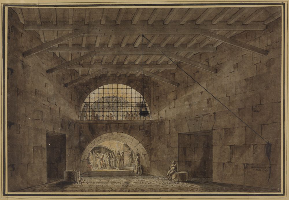 Friedrich Weinbrenner (1766) - Entwurf eines Kerkers