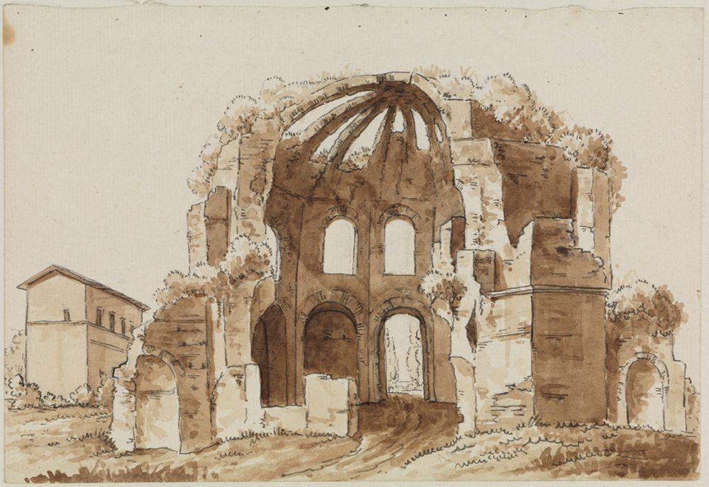 Friedrich Weinbrenner - Der Tempel der Minerva Medica in Rom