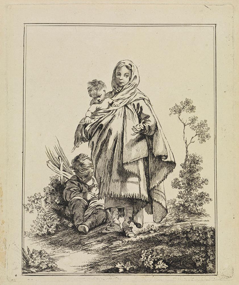 Claude Henri Watelet - Mutter mit zwei Kindern