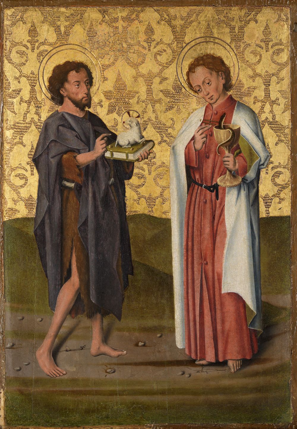 Friedrich Herlin (1425) - Die Heiligen Johannes der Täufer und Johannes der Evangelist