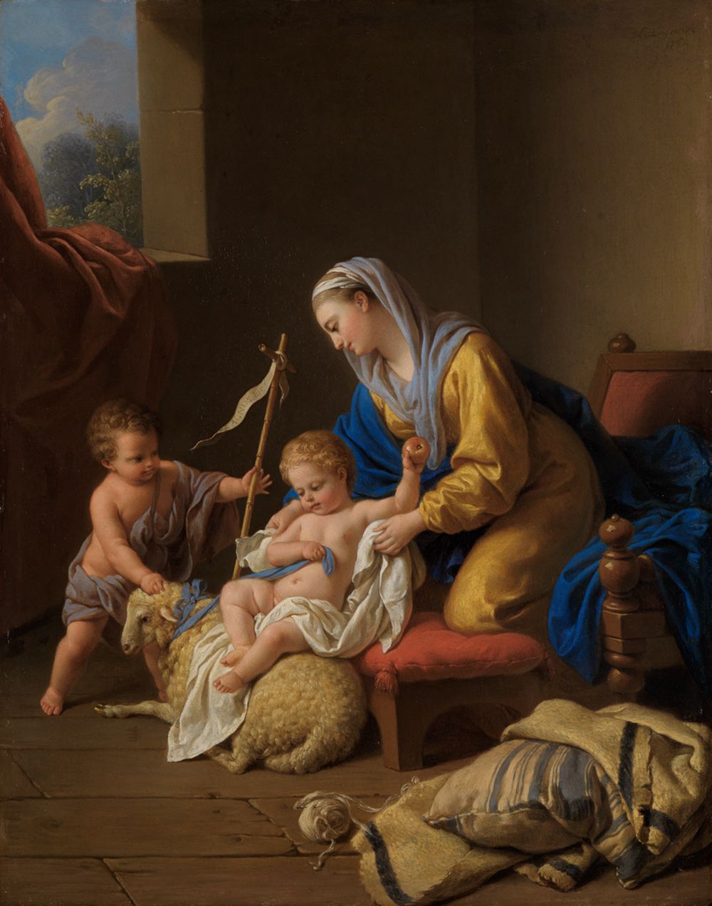 Louis Jean François Lagrenée (laîné) - Maria mit dem Kinde und dem Johannesknaben