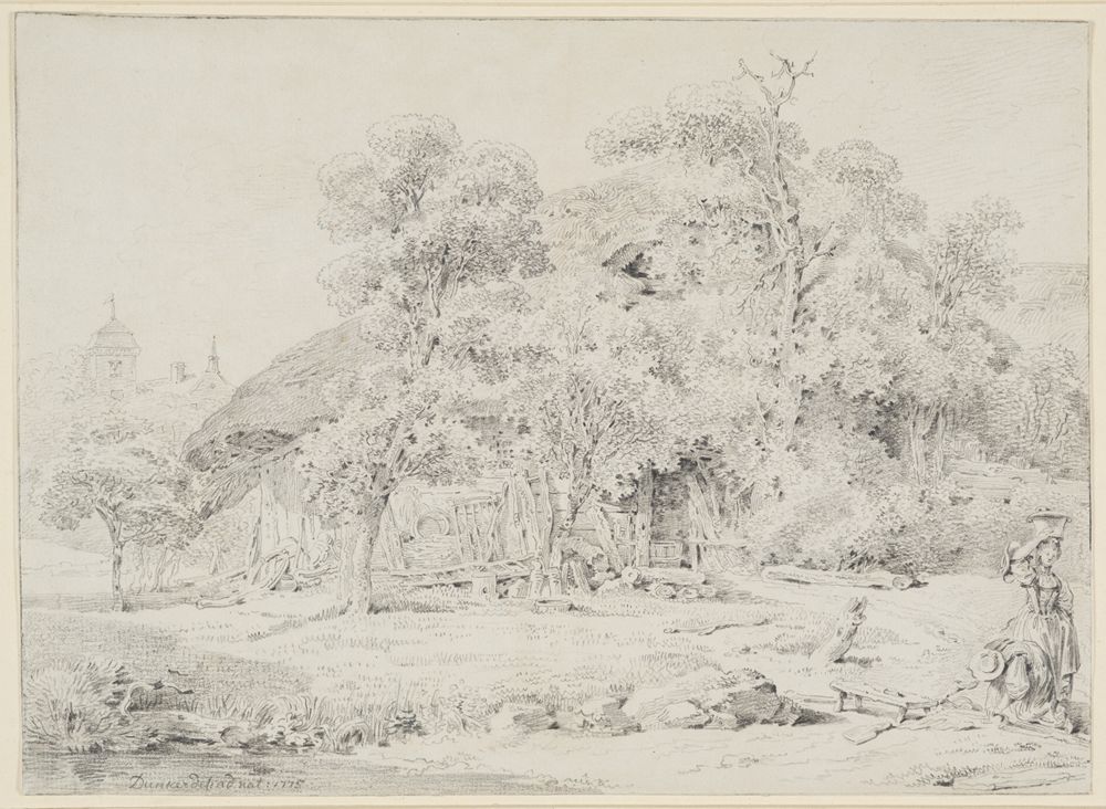 Balthasar Anton Dunker - Bauernhof mit Staffage