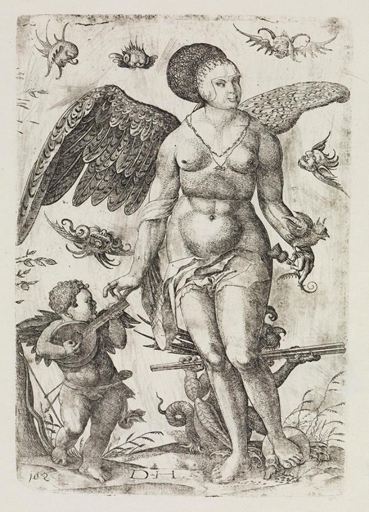 Daniel Hopfer (1470) - Venus und Amor