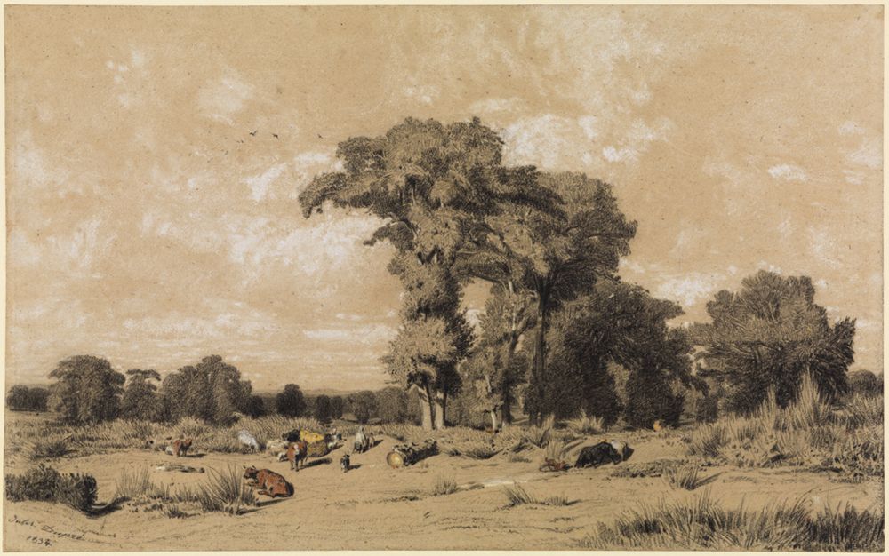 Jules Dupré - Weidelandschaft im Limousin