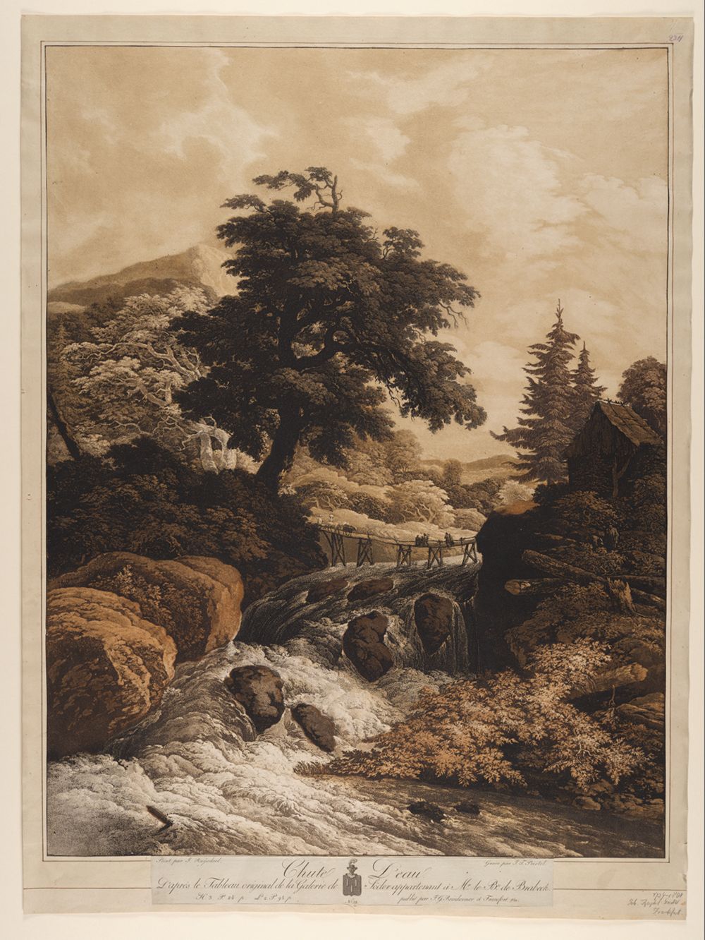 Johann Gottlieb Prestel - »Chute D‘eau« (Wasserfall)