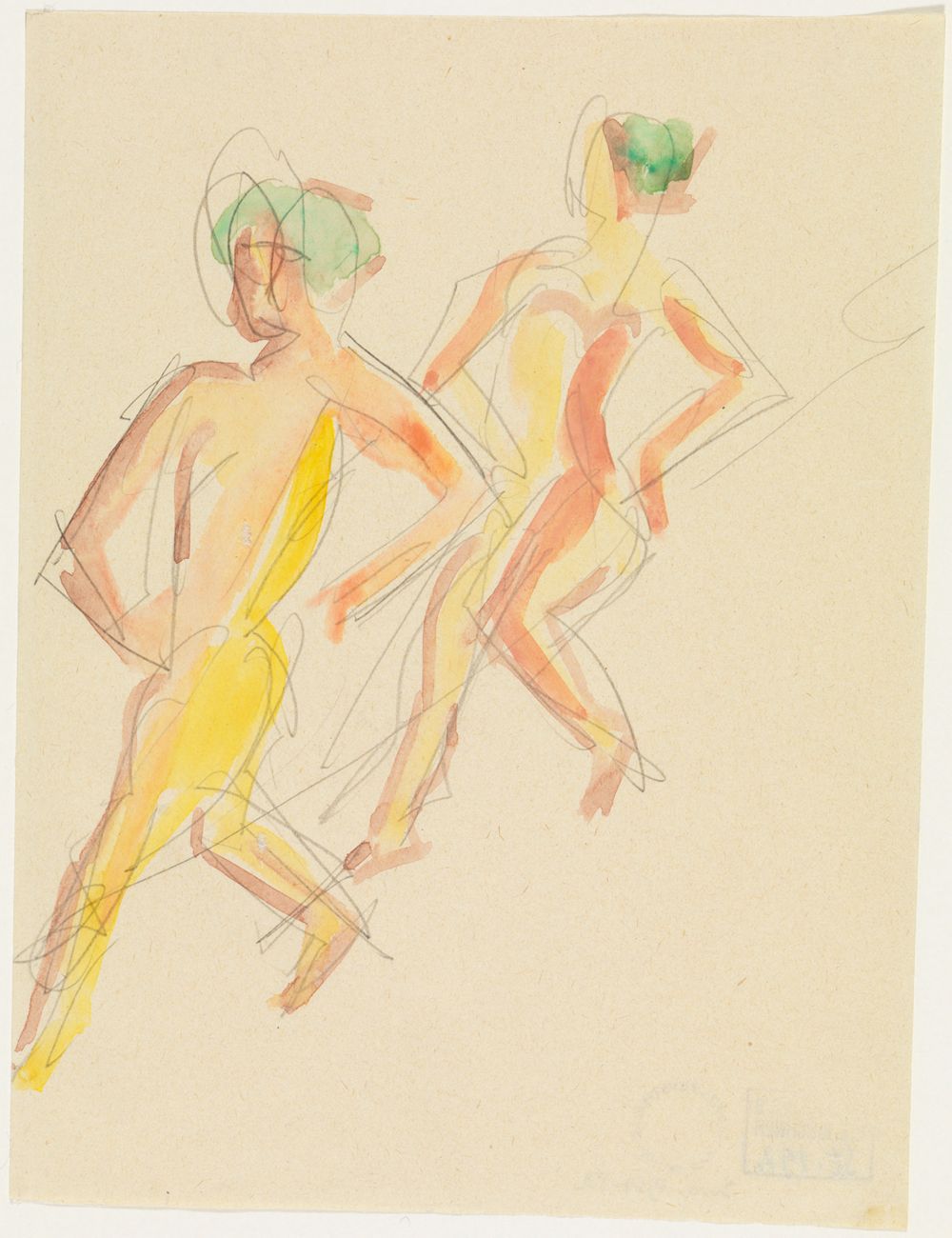 Ernst Ludwig Kirchner - Zwei Tanzende