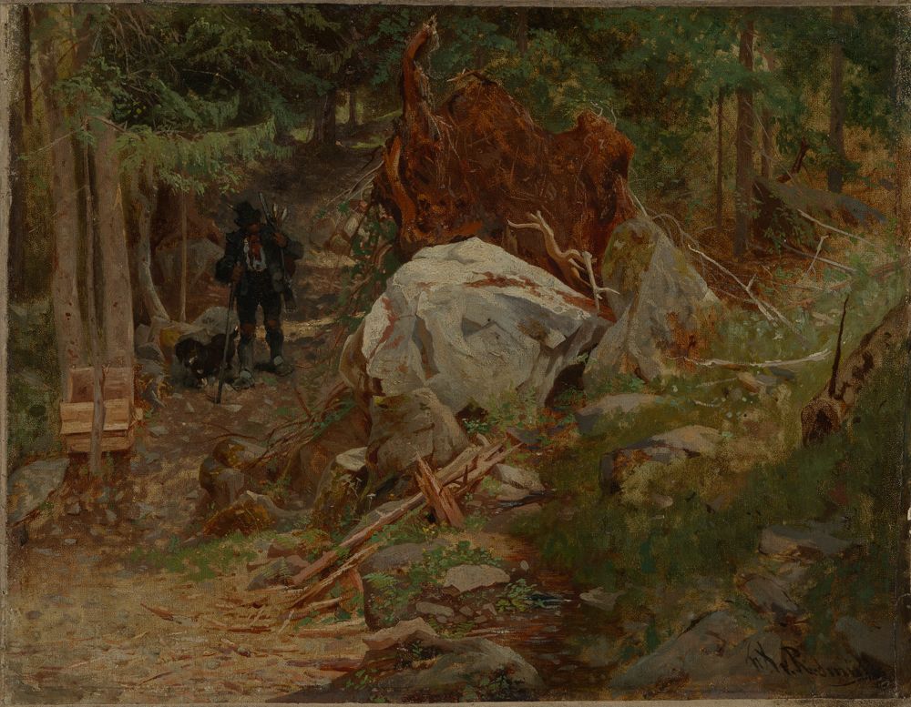 Franz Xaver von Riedmüller - Im Wald bei Taufers im Pustertal