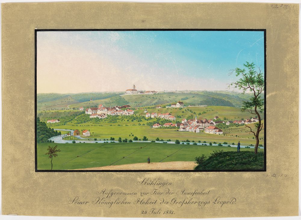 Johann Martin Morath - Stühlingen. Aufgenommen zur Feier der Anwesenheit Seiner Königlichen Hoheit des Grossherzogs Leopold. 25 Juli 1851.