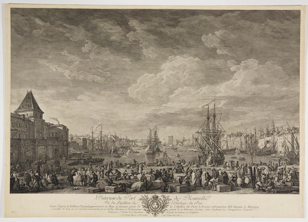 Jacques-Philippe Lebas - LInterieur du Port de Marseille