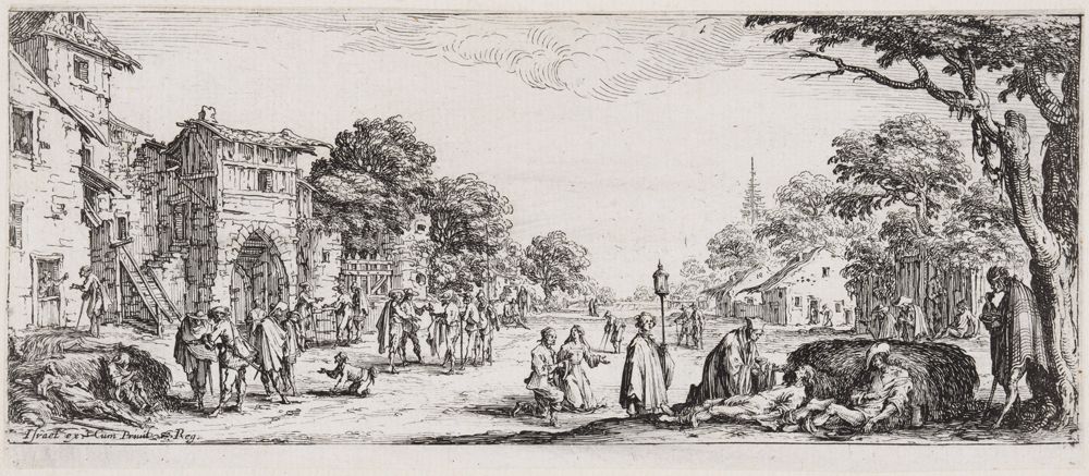Jacques Callot - Die Sterbenden am Straßenrand