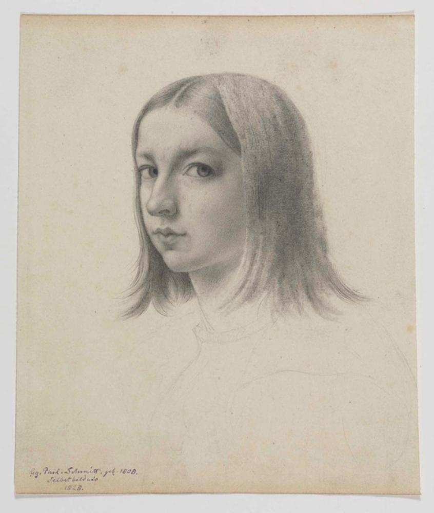 Georg Philipp Schmitt - Jugendliches Selbstbildnis