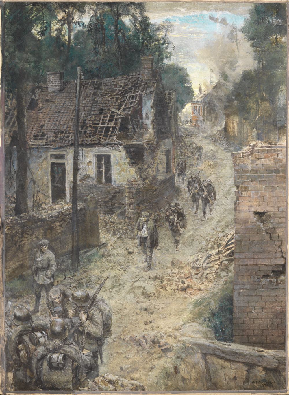 Wilhelm Sauter - Dorf an der Front