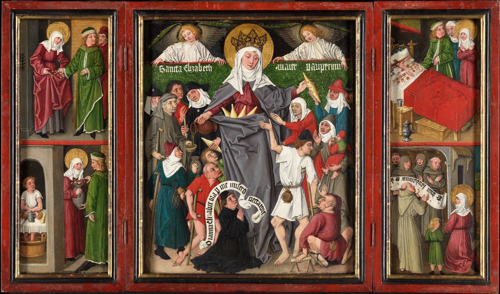 Meister der Gewandstudien - Elisabeth-Triptychon